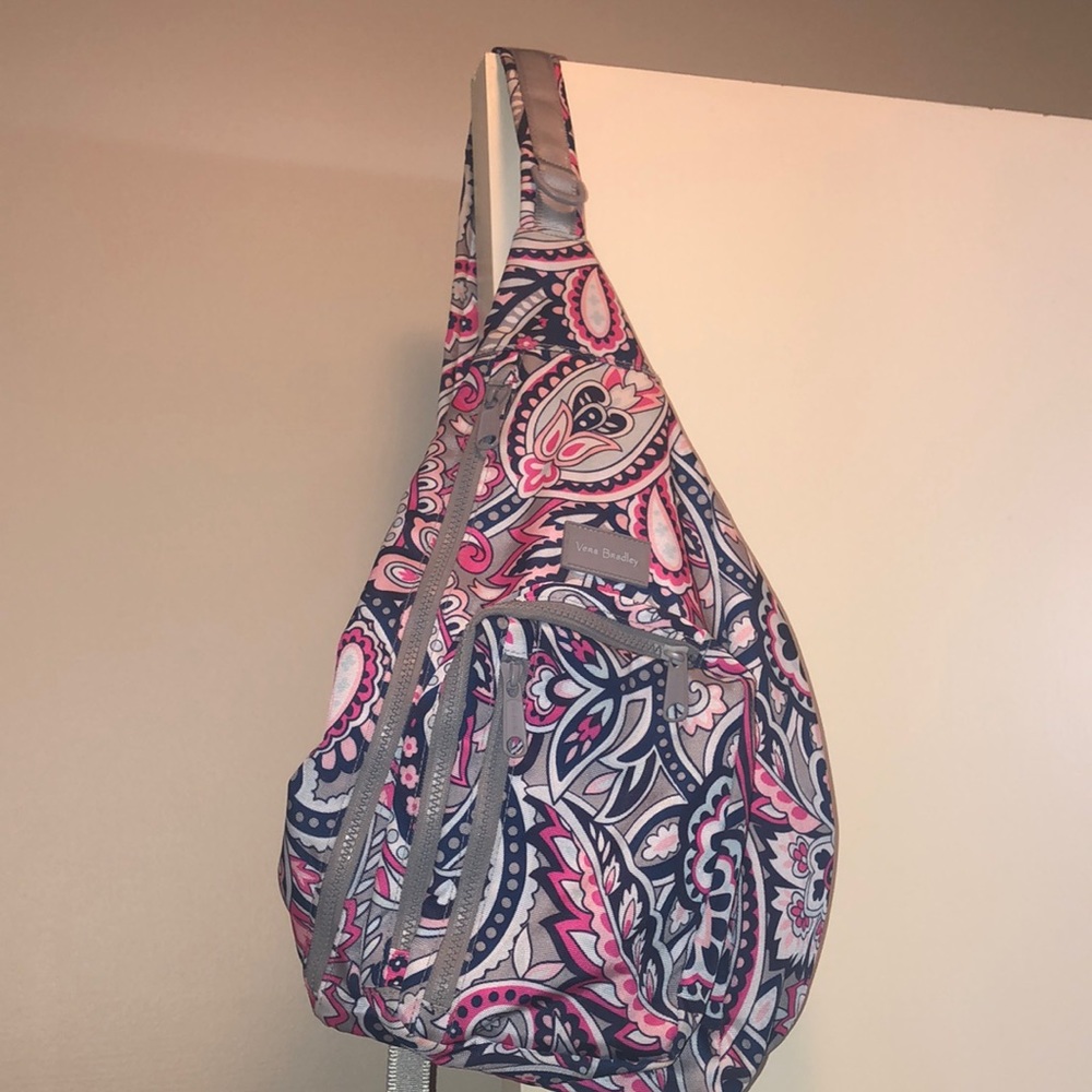 Vera Bradley Slingback Backpack and ID Key ring Gramercy pattern
